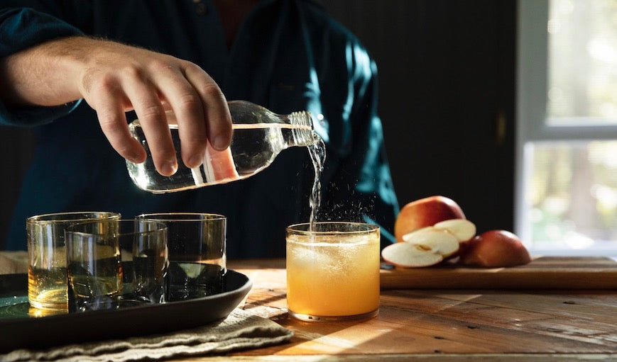 Holiday Recipes, Bourbon Apple Spritz
