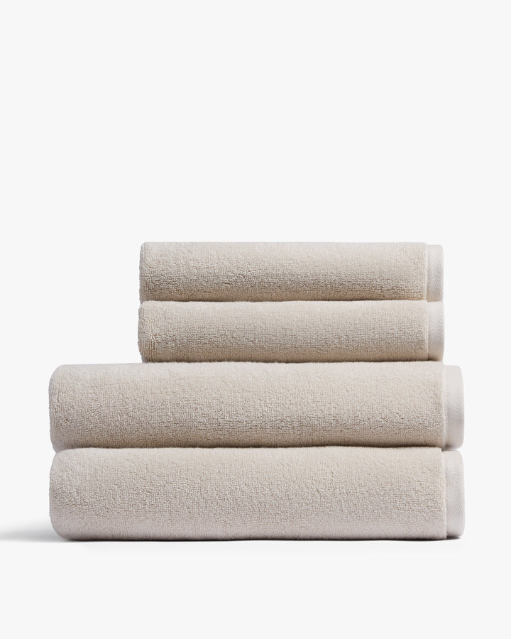 2+2 Organic Plush Bath Bundle - Bone