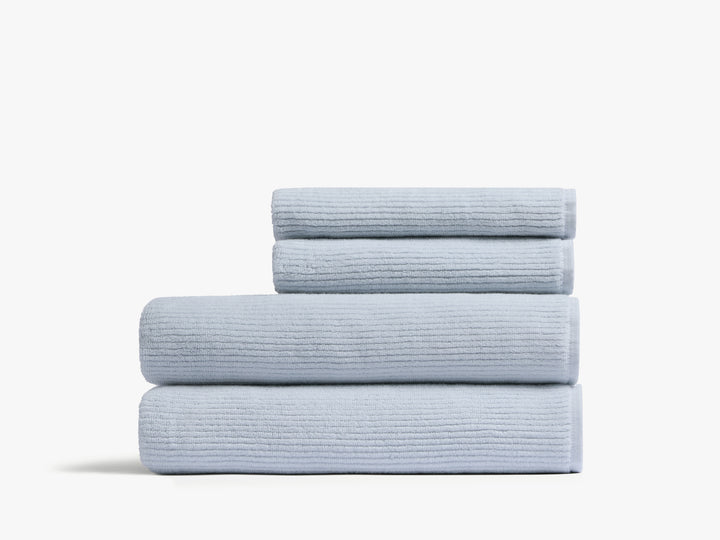 2+2 Soft Rib Bath Bundle - Lagoon