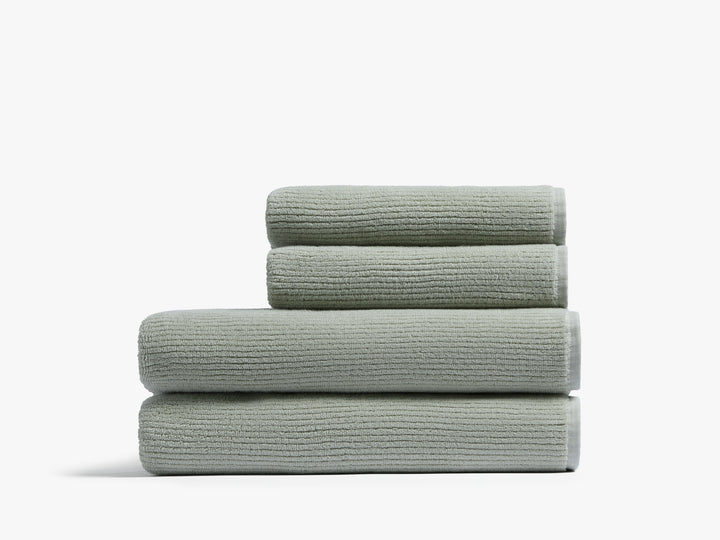 2+2 Soft Rib Bath Bundle - Sage