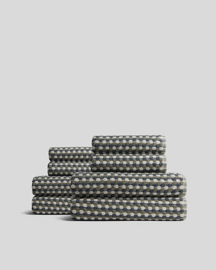 4+4 Organic Mosaic Bath Bundle - Moss and Dusk