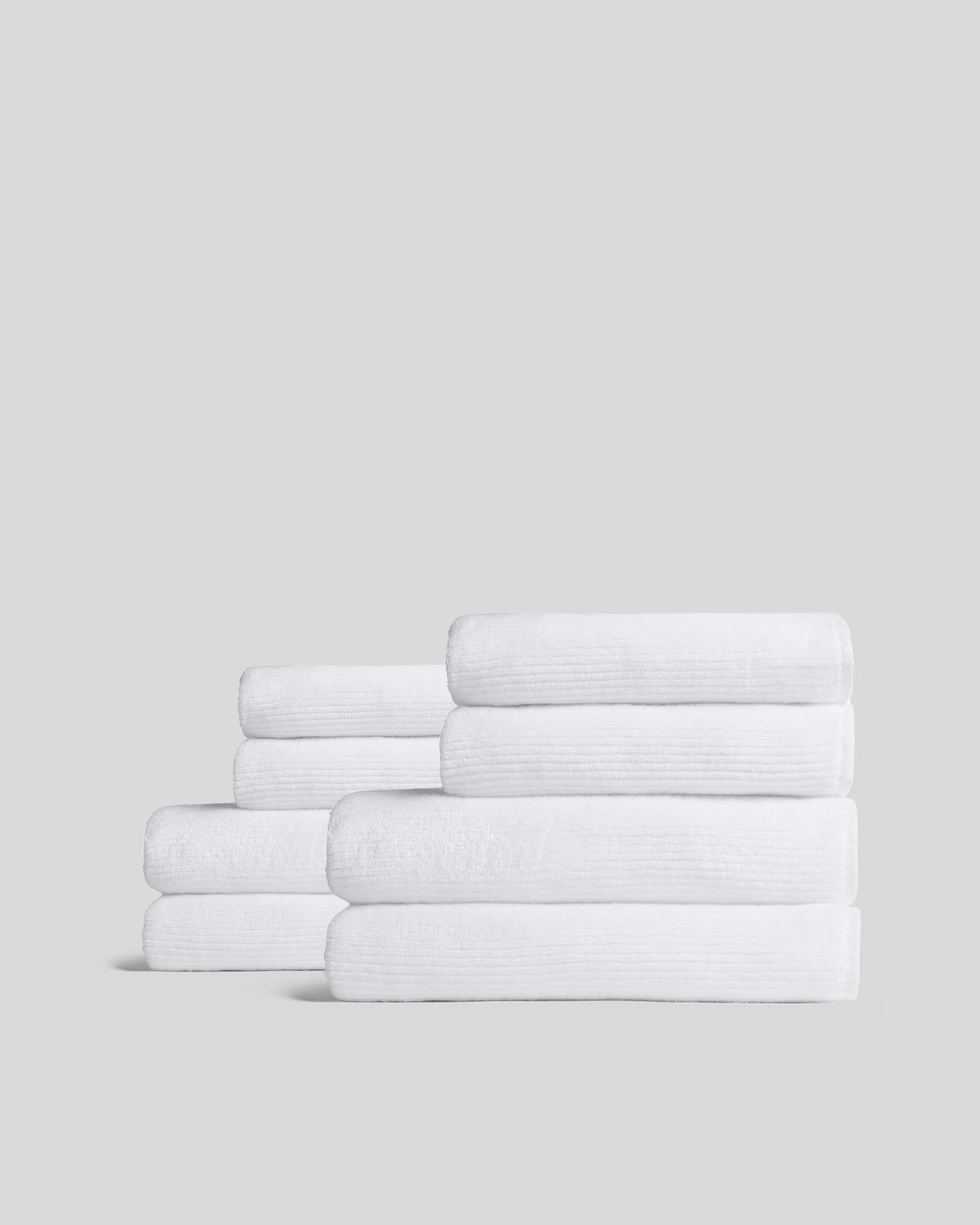 4+4 Soft Rib Bath Bundle - White – Parachute Home