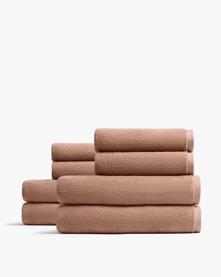 4+4 Organic Plush Bath Bundle - Adobe