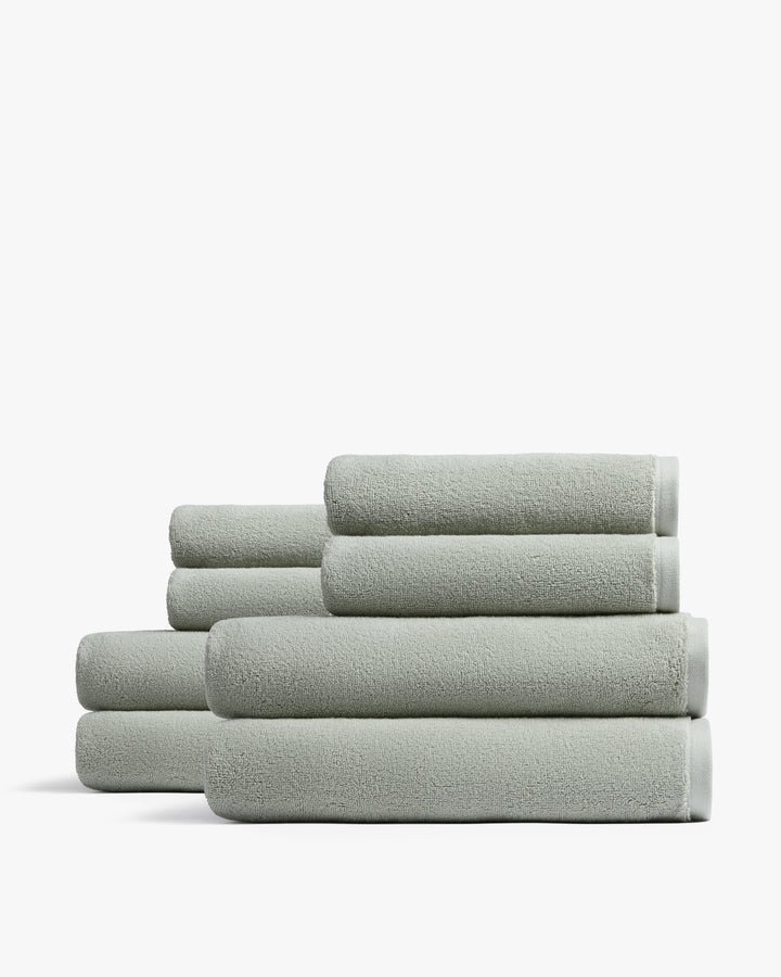 4+4 Organic Plush Bath Bundle - Sage