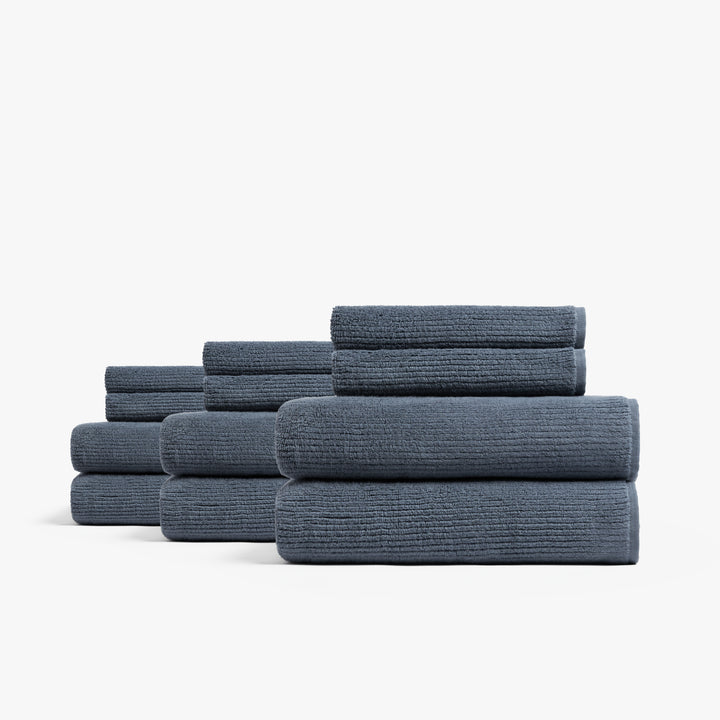 6+6 Soft Rib Bath Bundle - Dusk