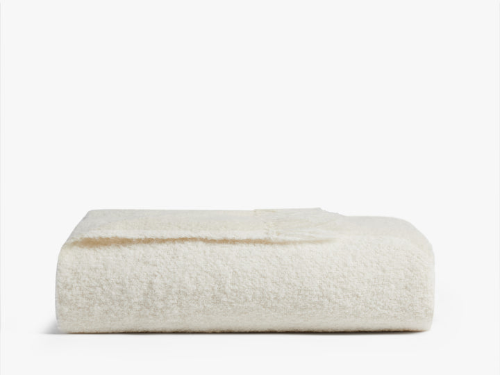 Alpaca Boucle Throw (Cream)