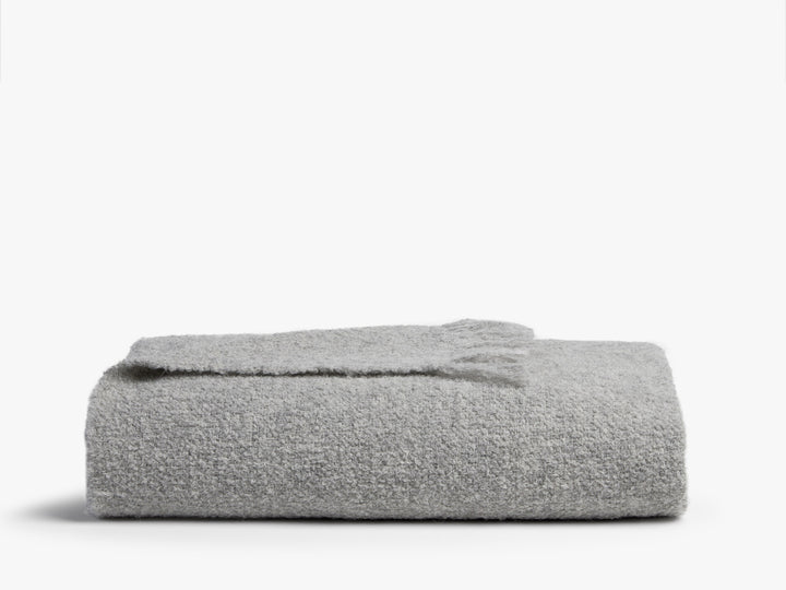 Alpaca Boucle Throw (Mist)