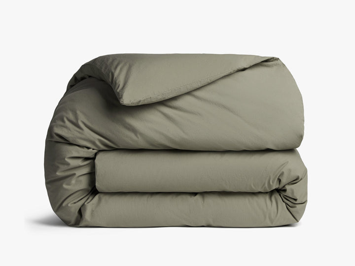 Brushed Cotton Duvet Cover (Moss)
