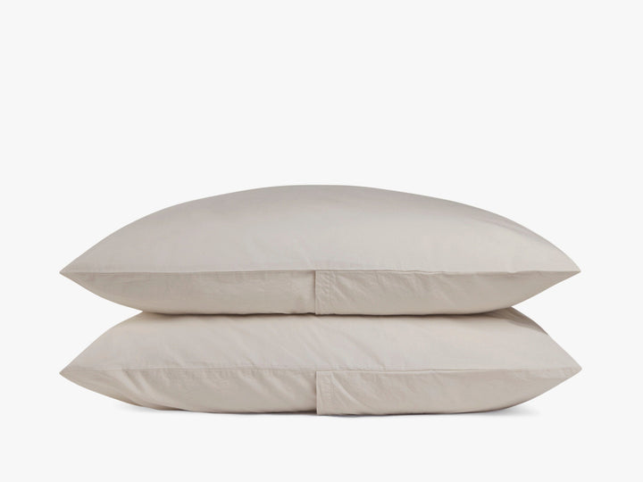 Brushed Cotton Pillowcase Set - Bone