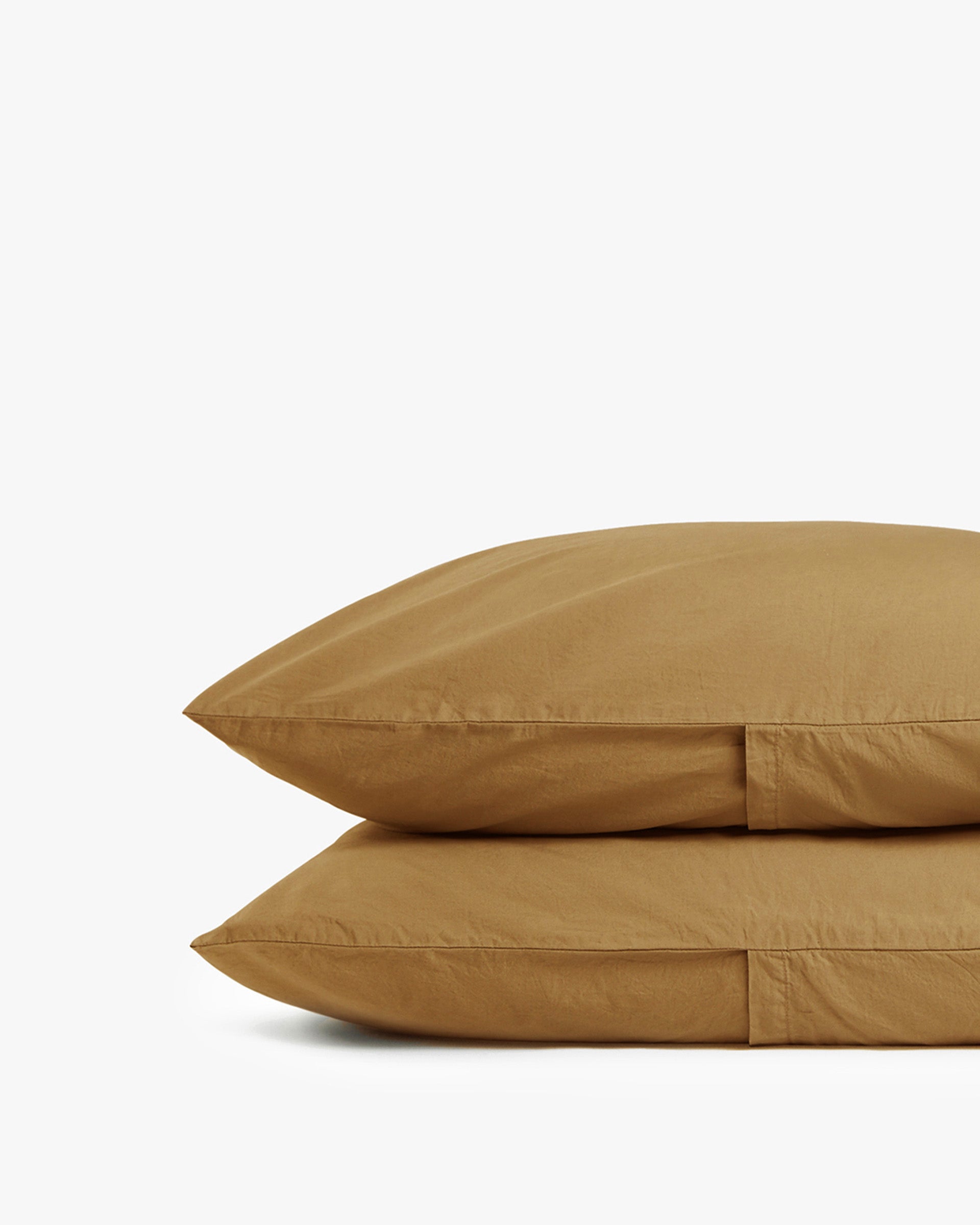 Brushed Cotton Pillowcase Set - FINAL SALE (Ochre)