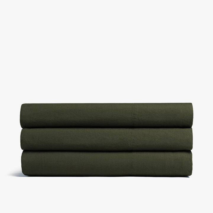 Brushed Cotton Top Sheet (Evergreen)