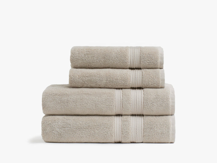 2+2 Classic Turkish Cotton Bath Bundle - Bone