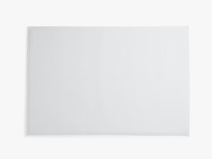 Classic Turkish Cotton Tub Mat (White)