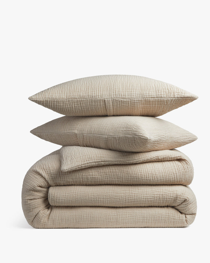 Cloud Cotton Duvet Cover Set (Natural)