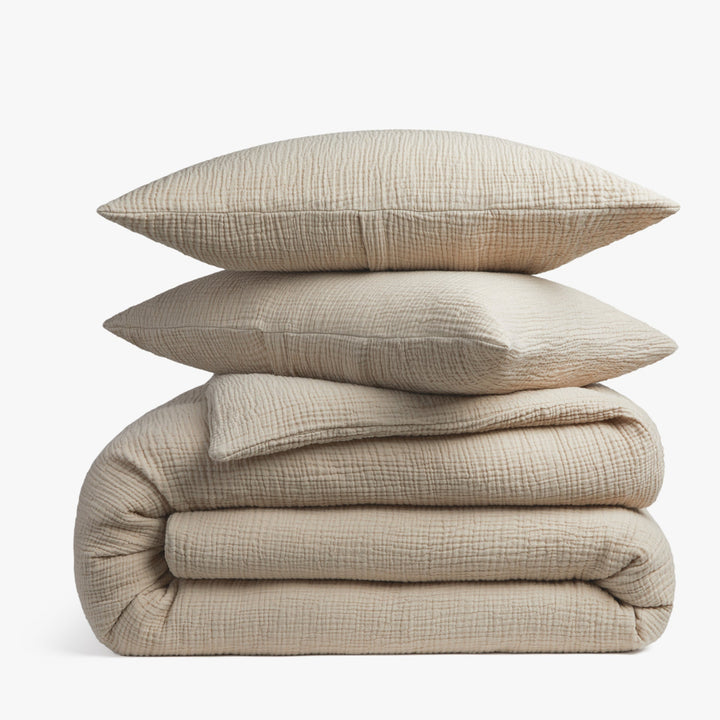 Organic Cloud Cotton Duvet Cover Set (Natural)