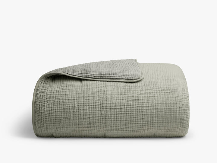 Organic Cloud Cotton Quilt (Moss)