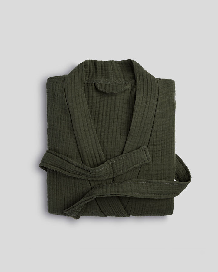 Cloud Cotton Robe (Evergreen)