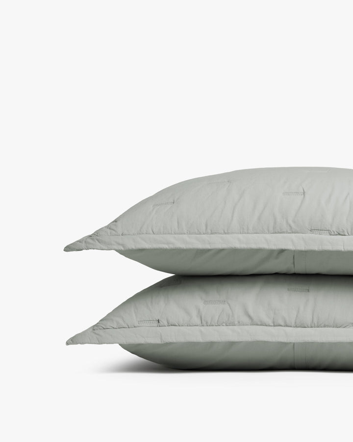 Essential Cotton Sham Set (Sage)