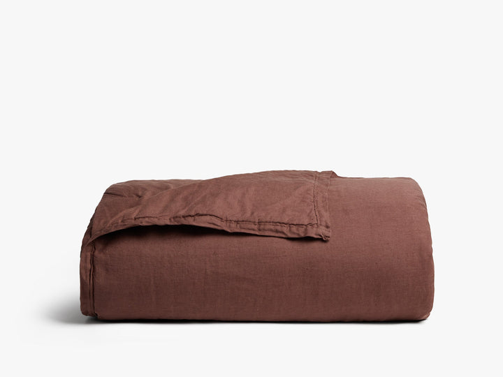 Everyday Linen Quilt (Raisin)