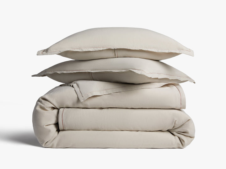 Heirloom TENCEL™ Linen Duvet Cover Set - Bone K/CK
