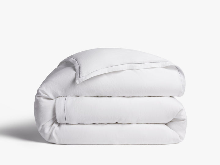 Heirloom TENCEL™ Linen Duvet Cover (White)