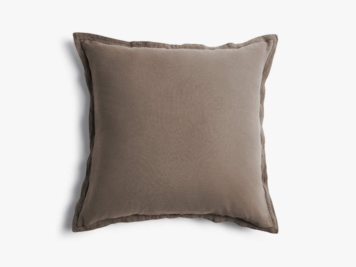 Linen Tencel Euro Sham (Warm Grey)