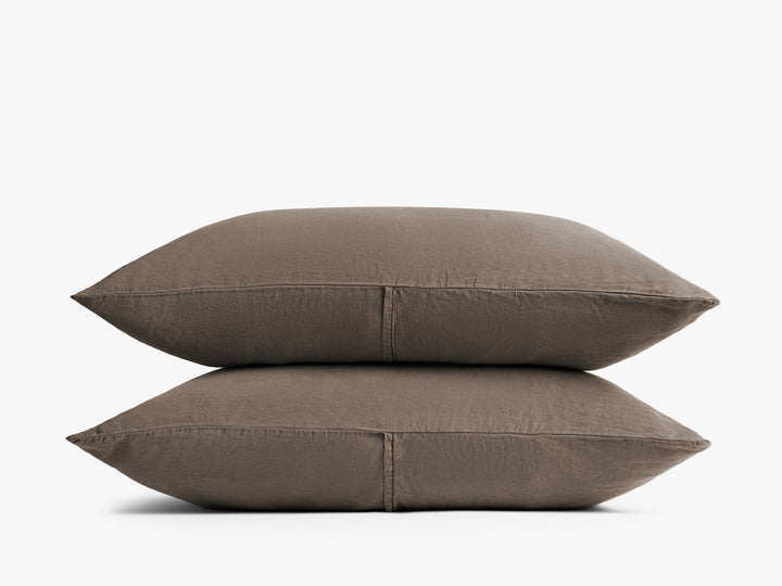 Heirloom TENCEL™ Linen Pillowcase Set (Warm Grey)