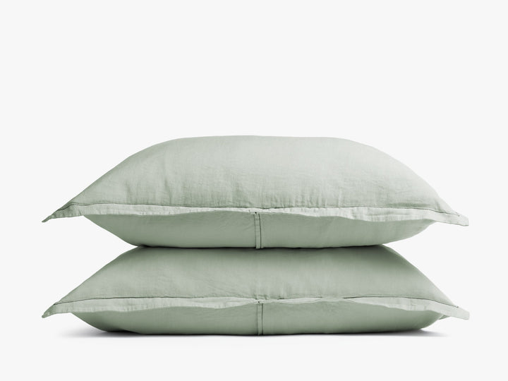 Linen Tencel Linen Sham Set (Sage)