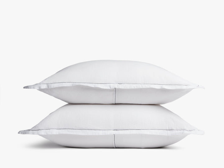 Linen Tencel Sham Set (White)