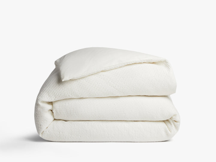 Lattice Cotton Duvet Cover (Cream)