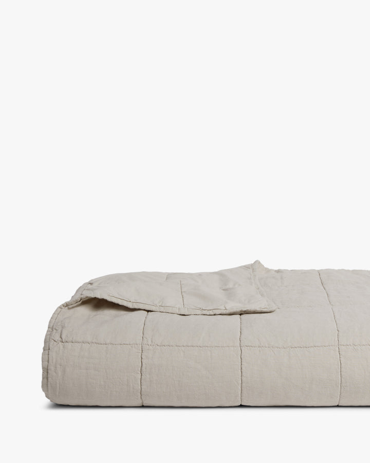 Linen Box Quilt (Bone)