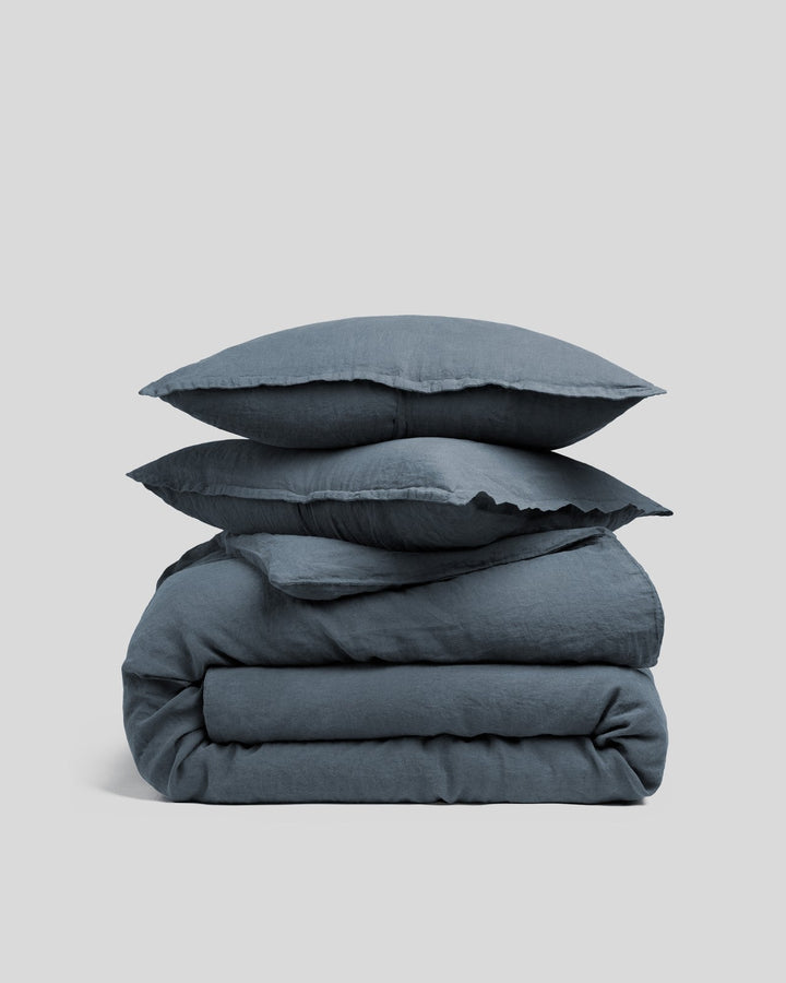 Linen Duvet Cover Set - Dusk F/Q