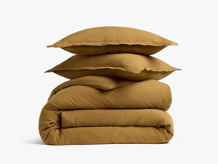 Linen Duvet Cover Set - Honey F/Q