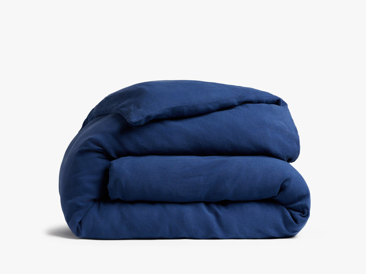 Linen Duvet Cover (Cobalt)