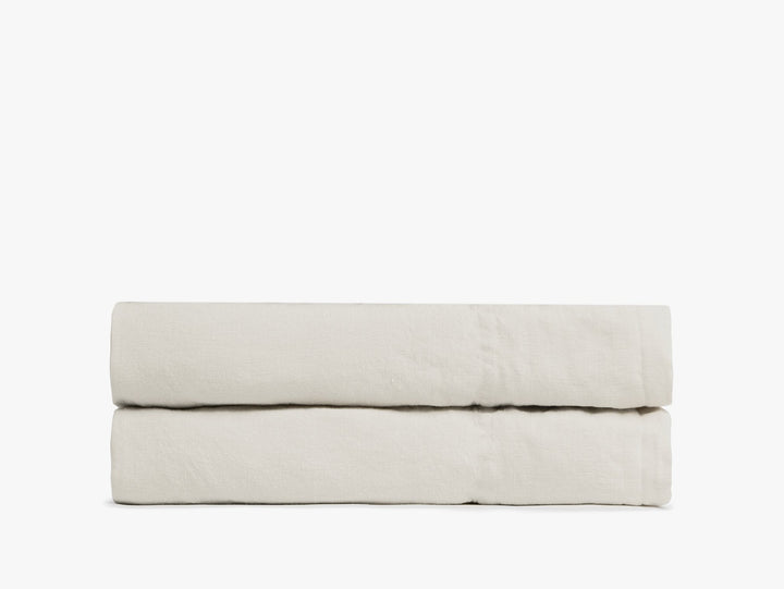 Linen Fitted Sheet (Bone)