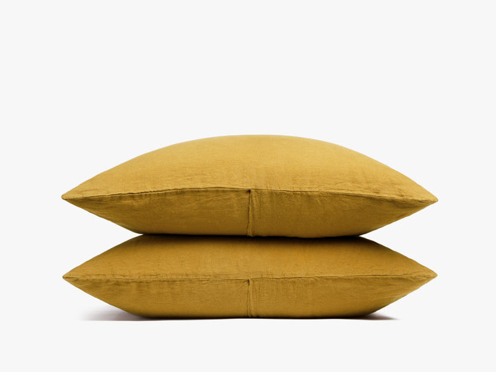 Linen Pillowcase Set (Marigold)