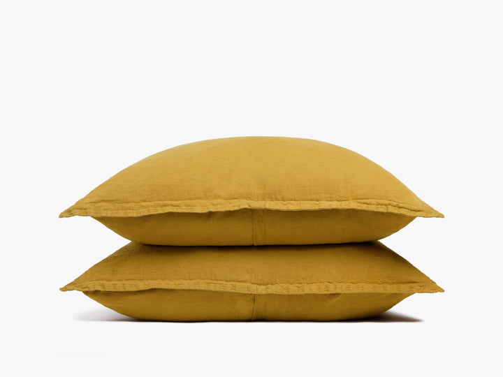 Linen Sham Set (Marigold)