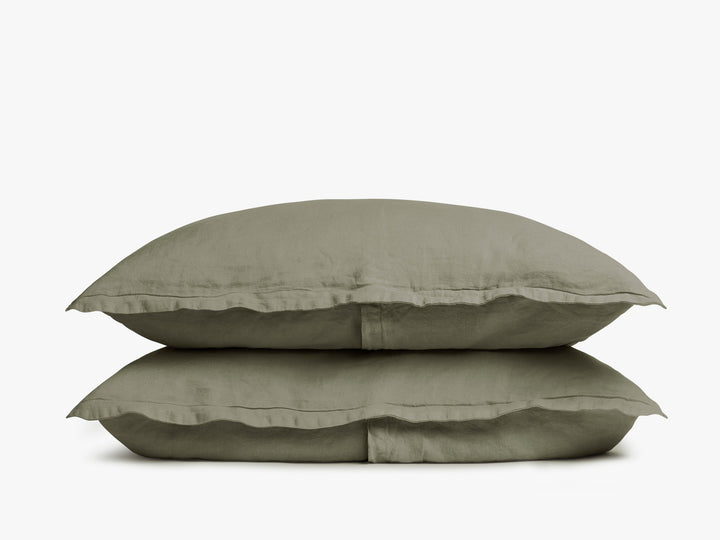 Linen Sham Set (Moss)