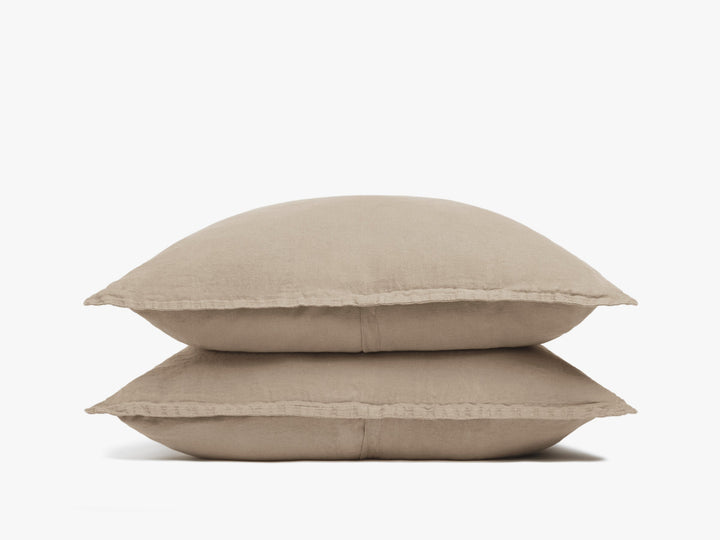 Linen Sham Set (Toast)