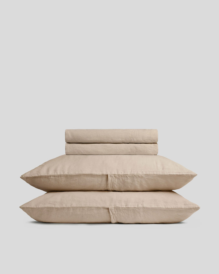 Linen Sheet Set - Toast K/CK