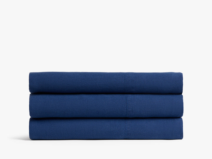 Linen Top Sheet (Cobalt)
