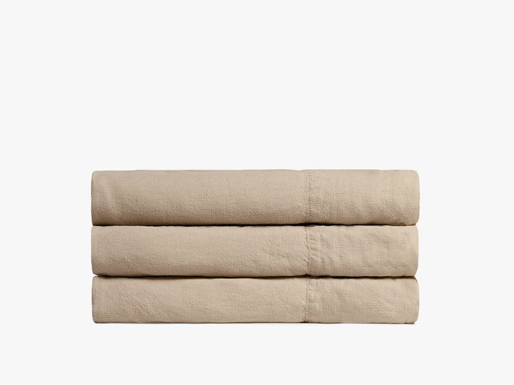 Linen Top Sheet - Toast