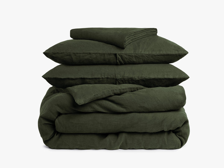 Linen Venice Set - Evergreen F/Q