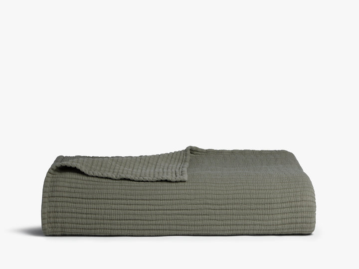 Matelasse Coverlet (Moss)