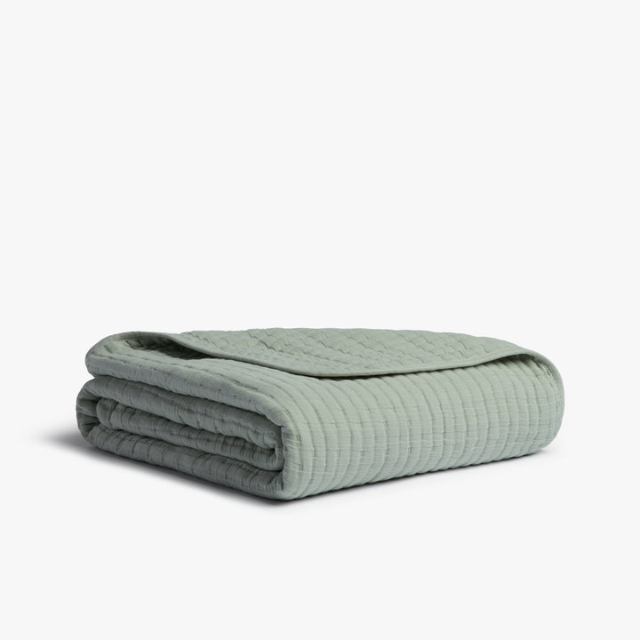 Organic Air Cotton Toddler Quilt (Sage)