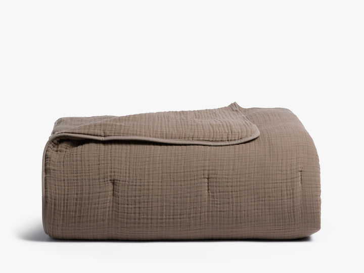 Organic Cloud Cotton Quilt (Warm Grey)