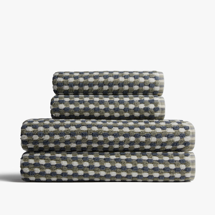 2+2 Organic Mosaic Bath Bundle - Moss and Dusk