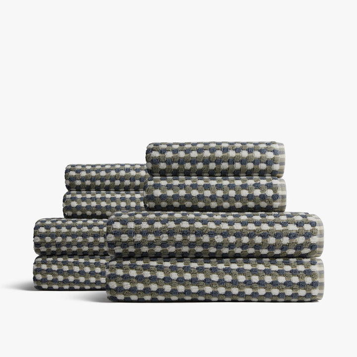 4+4 Organic Mosaic Bath Bundle - Moss and Dusk