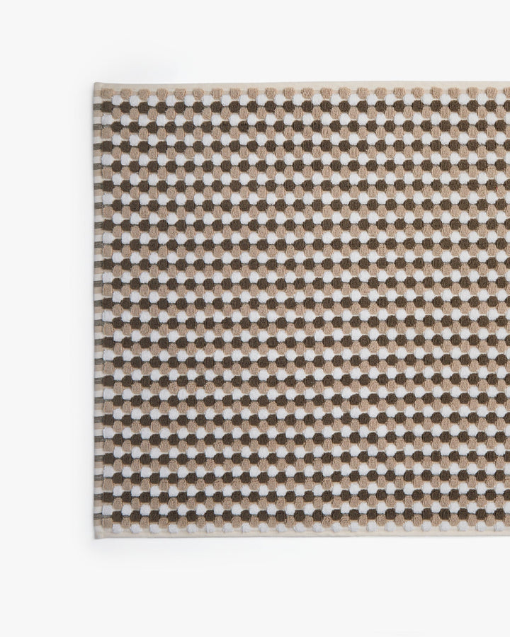 Organic Mosaic Tub Mat (Ash and Toast)