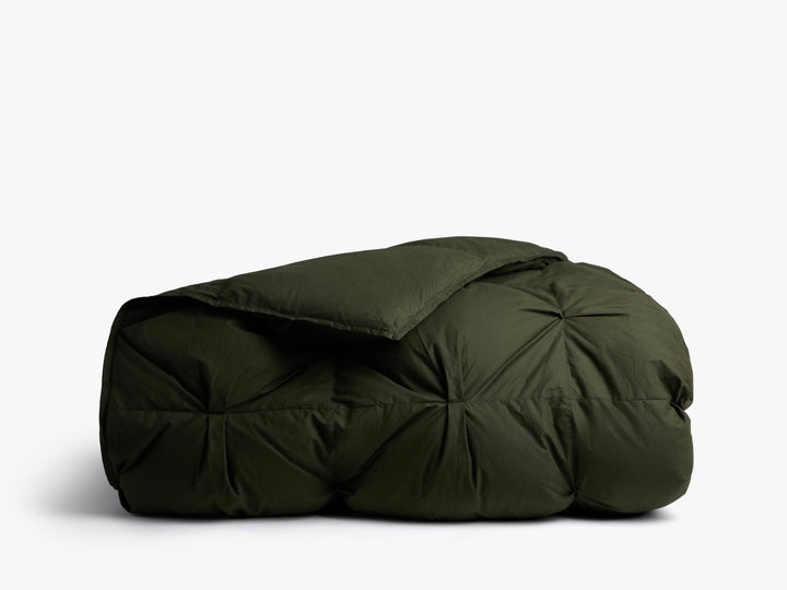 Organic Cotton Puff Comforter (Evergreen)